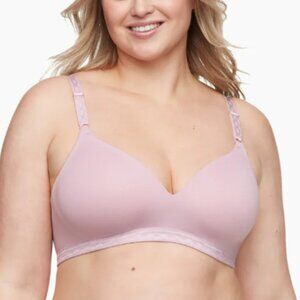 NEW Warners Cloud 9 Wireless Lightly Lined Comfort Bra 36A Pink